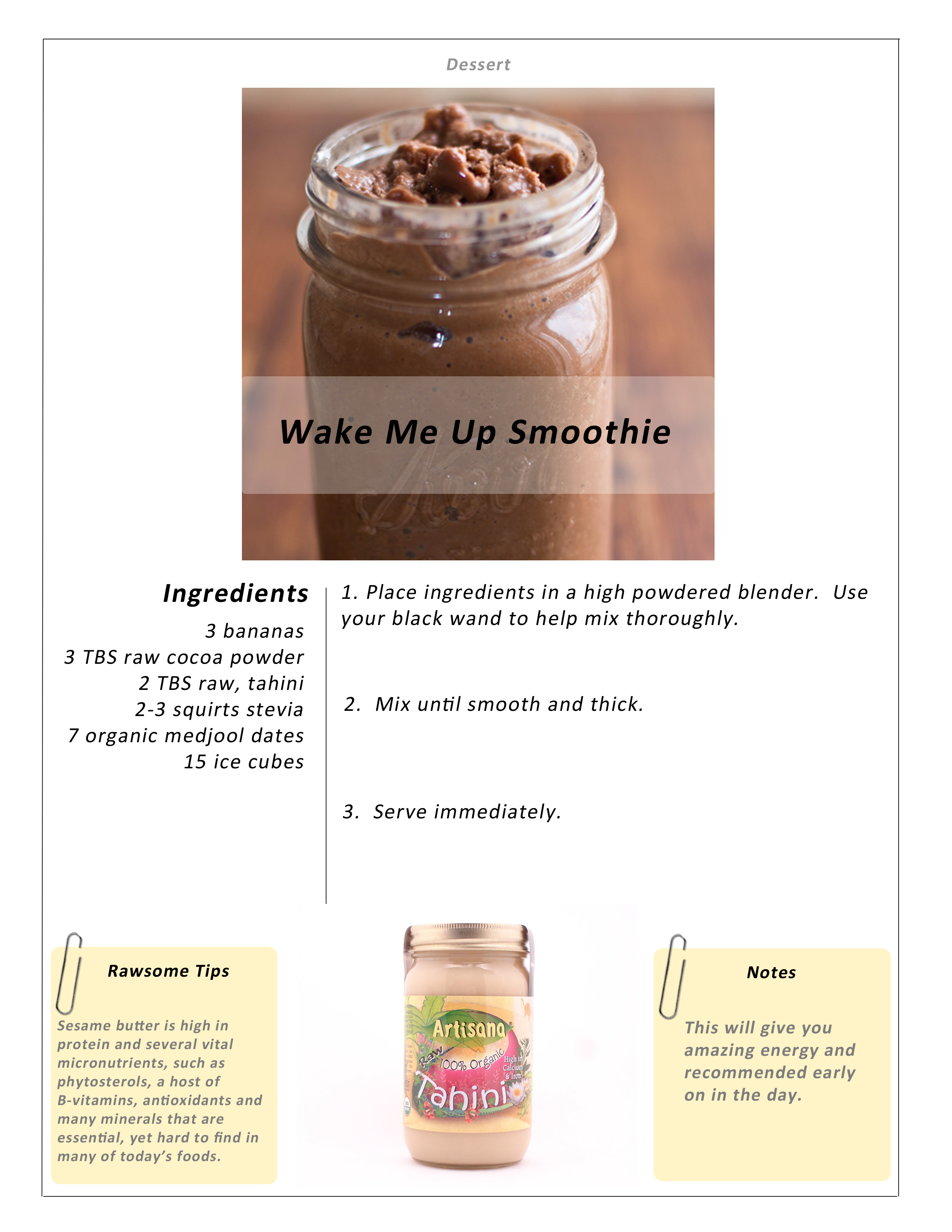 Wake me up smoothie – The Belly Fit Club
