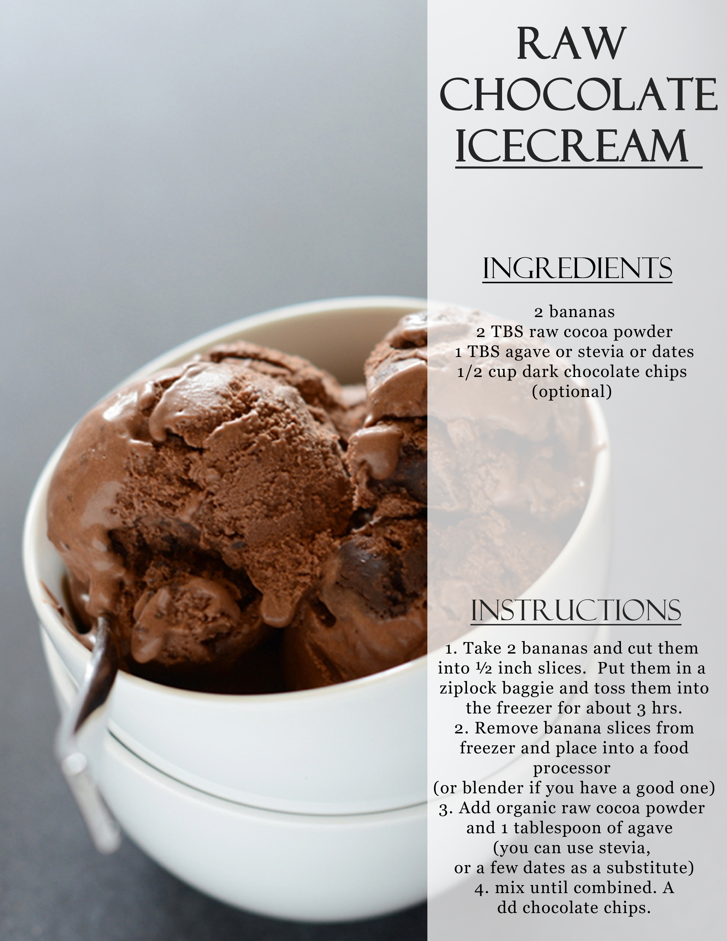 Raw Chocolate Icecream