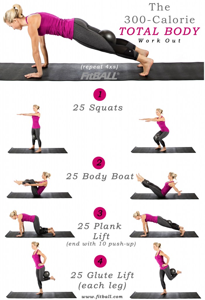 total body exercise chart